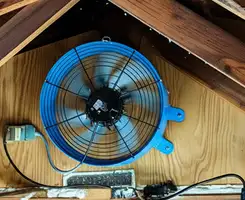 attic fan services with installed attic ventilation fan system in Springfield, MO